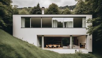 Ein minimalistisches Architektenhaus im Grünen: Schönes Wohnen in der Region Stuttgart